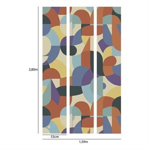 PANNELLO GUY LA ROCHE   IN TNT DESIGN ARLEC.1,59X2,80MT(3TELI)