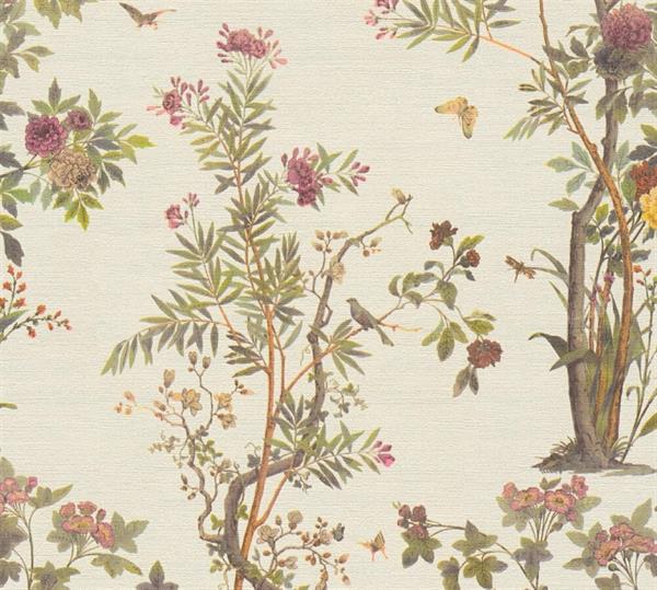 PARATO MUSEUM IN PVC    / TNT FOLIAGE GREEN 0,53X10,05MT