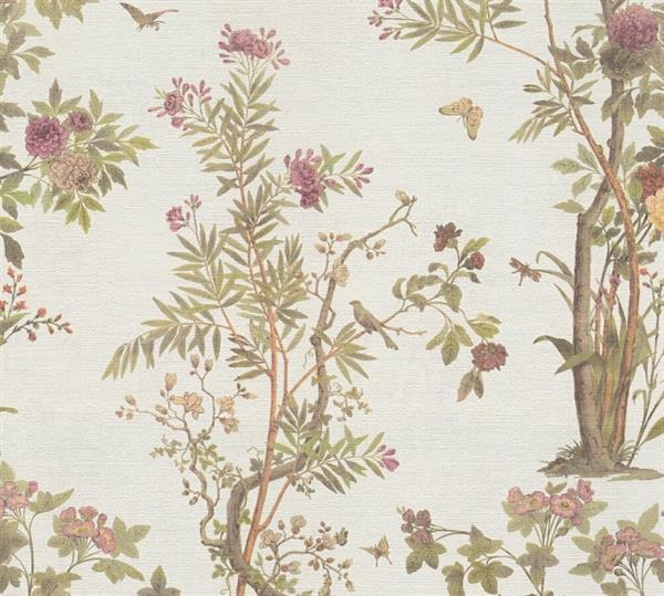PARATO MUSEUM IN PVC    / TNT FOLIAGE GREEN 0,53X10,05MT