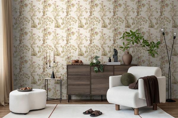 PARATO MUSEUM IN PVC    / TNT FOLIAGE GREEN 0,53X10,05MT