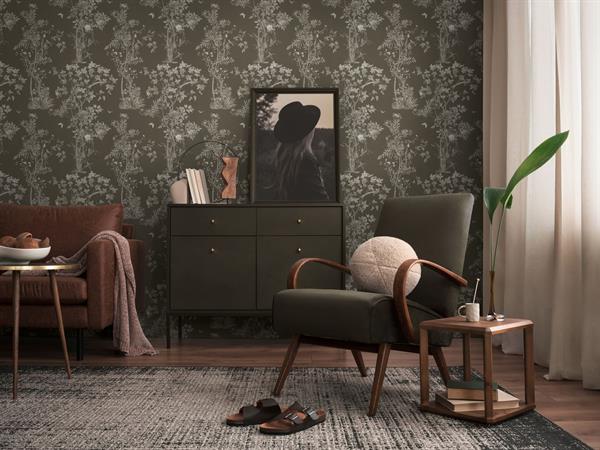 PARATO MUSEUM IN PVC    / TNT FOLIAGE DARK 0,53X10,05MT