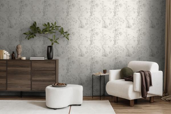 PARATO MUSEUM IN PVC    /TNT FOLIAGE GREY 0,53X10,05MT