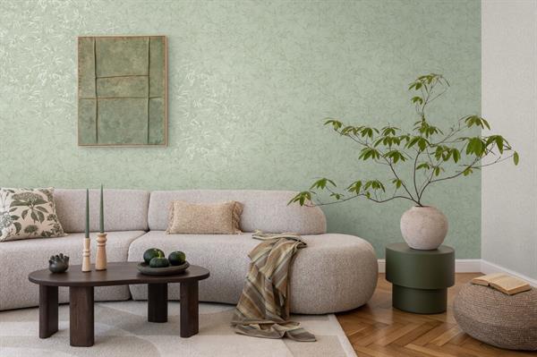 PARATO MUSEUM IN PVC    / TNT FOLIAGE GREEN 0,53X10,05MT