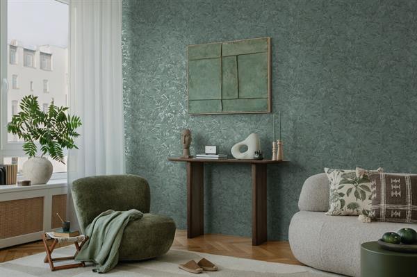 PARATO MUSEUM IN PVC    / TNT FOLIAGE GREEN 0,53X10,05MT