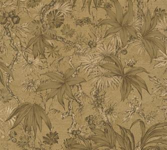 PARATO MUSEUM IN PVC    / TNT FOLIAGE GOLD 0,53X10,05MT