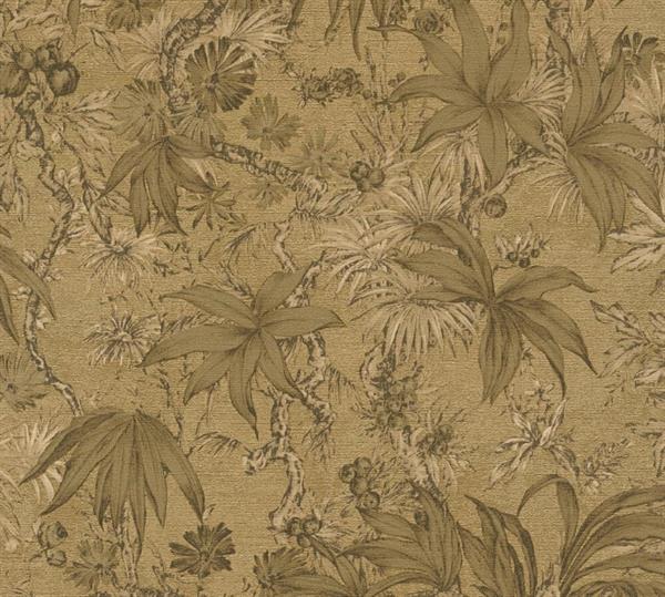 PARATO MUSEUM IN PVC    / TNT FOLIAGE GOLD 0,53X10,05MT