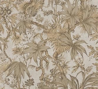 PARATO MUSEUM IN PVC    / TNT FOLIAGE WHITE 0,53X10,05MT