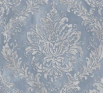 PARATO MUSEUM IN PVC    / TNT DAMASCO BLUE 0,53X10,05 MT