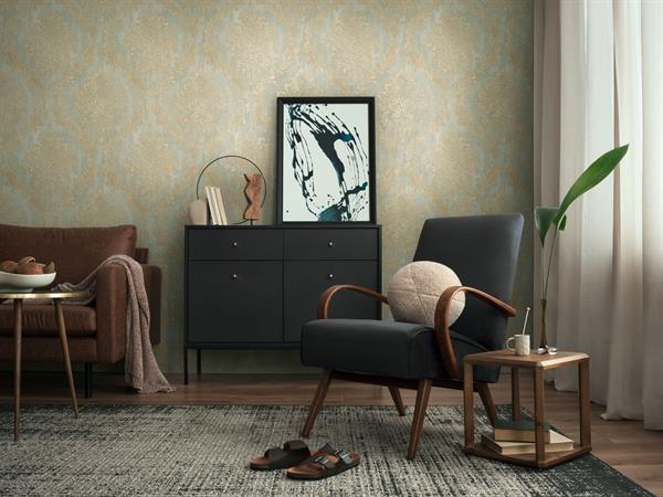 PARATO MUSEUM IN PVC    / TNT DAMASCO GOLD 0,53X10,05MT