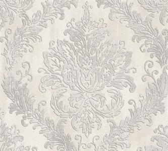 PARATO MUSEUM IN PVC    / TNT DAMASCO GREY 0,53X10,05MT