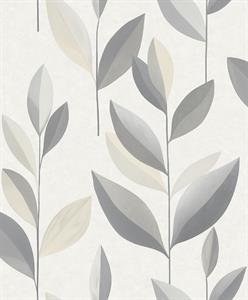 PARATO SERENITY PVC/TNT /FOLIAGE GREY 0,53X10,05MT