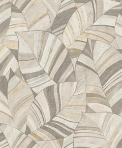 PARATO SERENITY PVC/TNT /FOLIAGE BEIGE 0,53X10,05MT
