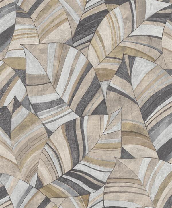 PARATO SERENITY PVC/TNT /FOLIAGE TAUPE 0,53X10,05MT