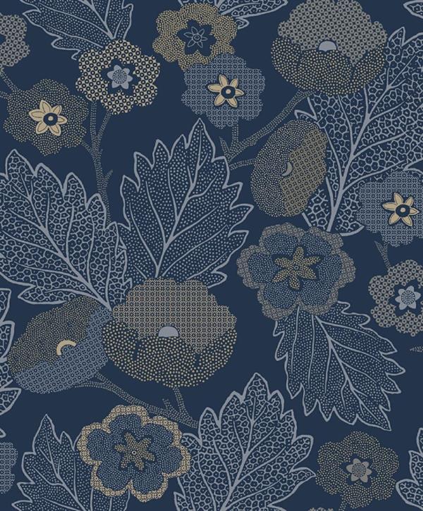 PARATO ANTIBES  IN TNT  /FOLIAGE BLUE 0,53X10,05MT
