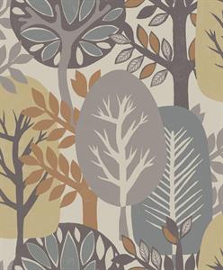 PARATO ANTIBES  IN TNT  /FOLAGE BEIGE 0,53X10,05MT
