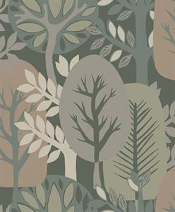 PARATO ANTIBES  IN TNT  /FOLIAGE GREEN 0,53X10,05MT