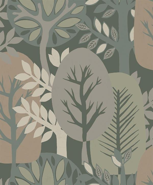 PARATO ANTIBES  IN TNT  /FOLIAGE GREEN 0,53X10,05MT