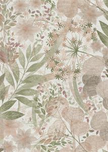 PARATO ISOLA BELLA IN PVC/TNT FLOWERS PINK 0,53X10,05MT