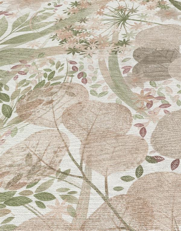 PARATO ISOLA BELLA IN PVC/TNT FLOWERS PINK 0,53X10,05MT