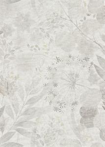 PARATO ISOLA BELLA IN PVC/TNT FLOWERS GREY 0,53X10,05MT