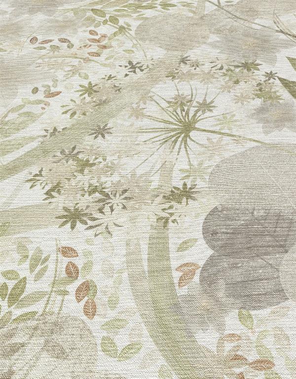 PARATO ISOLA BELLA IN PVC/TNT FLOWERS L.GREEN 0,53X10,05MT