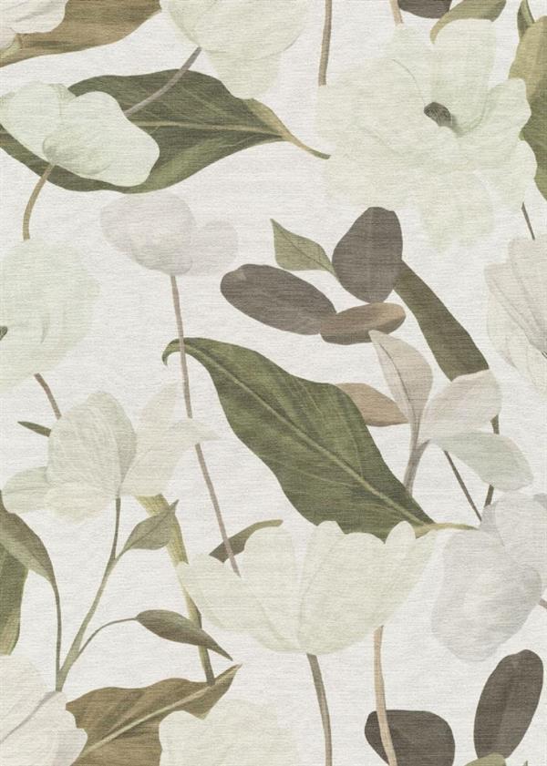 PARATO ISOLA BELLA IN PVC/TNT FLOWERS CREAM 0,53X10,05MT