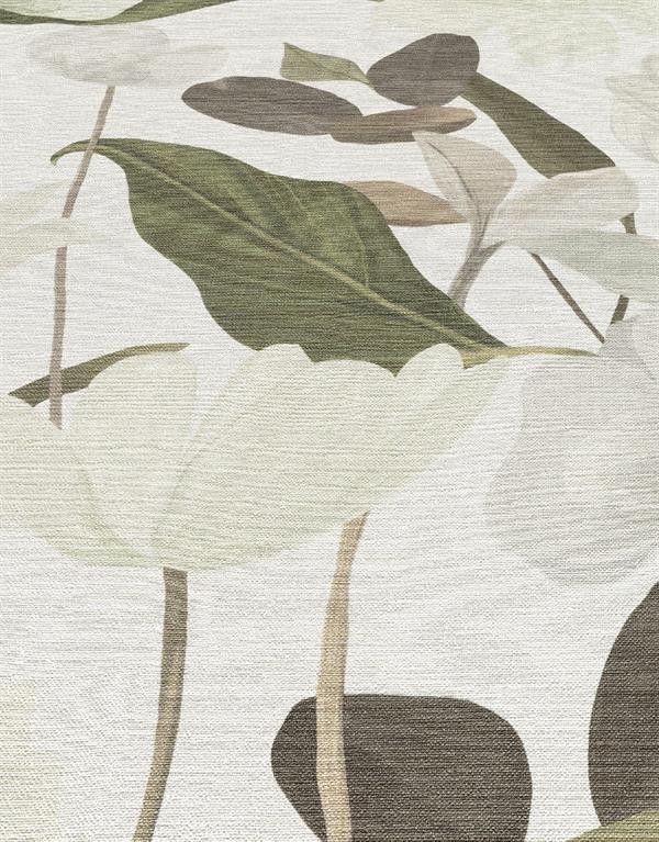 PARATO ISOLA BELLA IN PVC/TNT FLOWERS CREAM 0,53X10,05MT