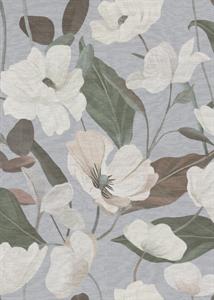 PARATO ISOLA BELLA IN PVC/TNT FLOWERS L.BLUE 0,53X10,05MT