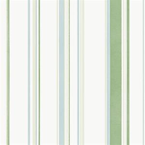 PARATO SMART STRIPES 24 /IN PVC/TNT RIGHE GREEN 0,53X10,05MT