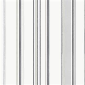 PARATO SMART STRIPES 24 /IN PVC/TNT RIGHE S.GREY 0,53X10,05MT