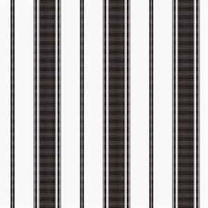 PARATO SMART STRIPES 24 /IN PVC/TNT RIGHE BLACK 0,53X10,05MT