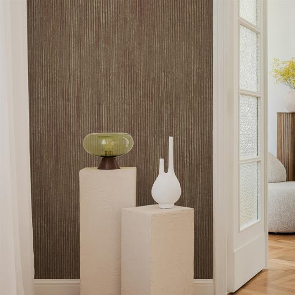 PARATO CERRA IN TNT     RIGHE BRONZE/GR.0,53X10,05MT