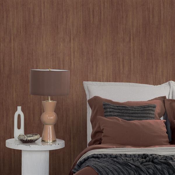 PARATO CERRA IN TNT     RIGHE BROWN 0,53X10,05MT