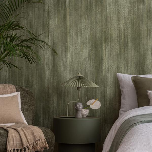 PARATO CERRA IN TNT     RIGHE GREEN 0,53X10,05MT