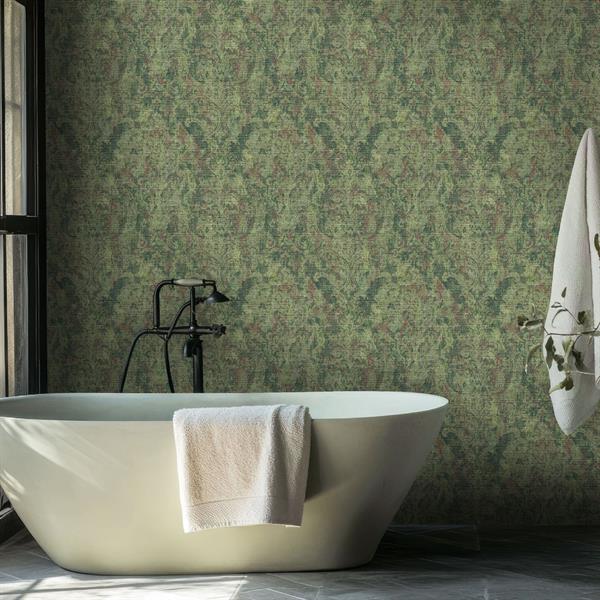 PARATO CERRA  TNT/PERLE DAMASCO GREEN 0,53X10,05MT