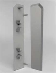 TAPPO FINALE IN PVC X BATTISCOPA MODERN80 GREY H.8CM CF.10 PZ
