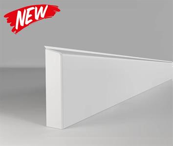BATTISCOPA IN PVC SYSTEM BIANCO MIS.8x1,6x220cm CF.10 pz