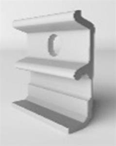 CLIP DI FISSAGGIO PER BATTISCOPA IN PVC CF.60 PZ