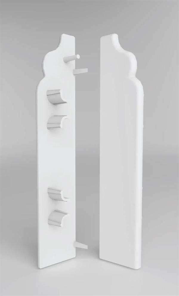 TAPPO FINALE IN PVC PER BATTISCOPA RETRO120 H.10 CM CF.10 PZ