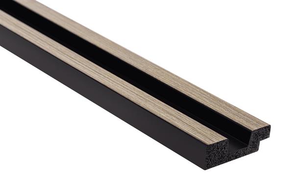 PROFILO SX LAMELLO POLYFORCE MOD.STRETTO QUERCIA 270X2,3X1,2 cm