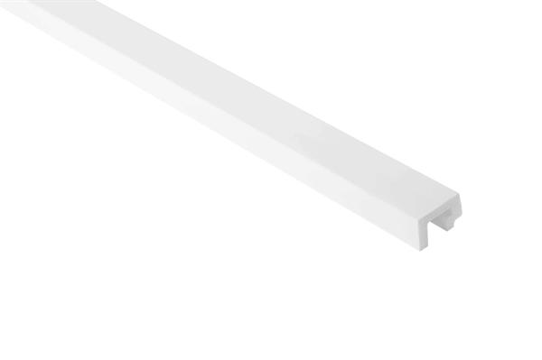PROFILO SX LAMELLO POLYFORCE MOD.LARGO WHITE 270X3,1X2 cm