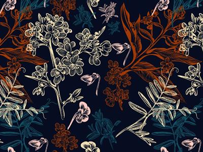 STAMPA DIG. A WORLD OF  WONDER MATT FLOWERS MULTI. MIS. AL MQ