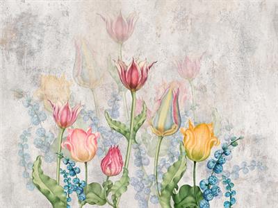 STAMPA DIG. A WORLD OF  WONDER MATT FLOWERS MULTI. MIS. AL MQ