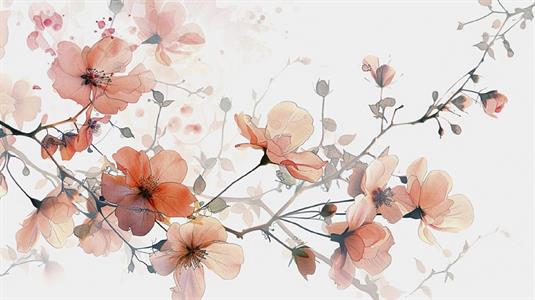 STAMPA DIG. A WORLD OF  WONDER MATT FLOWERS ORGANGE AL MQ