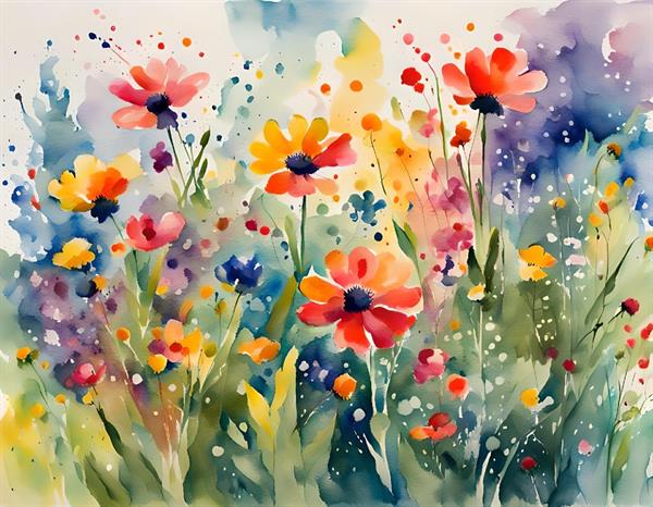 STAMPA DIG. A WORLD OF  WONDER MATT FLOWERS MULTI. MIS. AL MQ