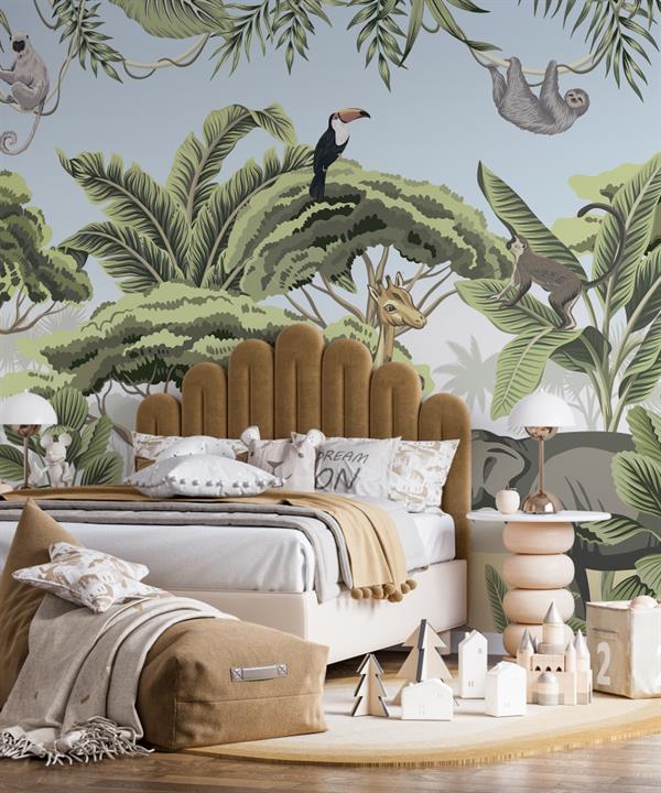 STAMPA DIG. A WORLD OF  WONDER MATT JUNGLE GREEN MIS. AL MQ