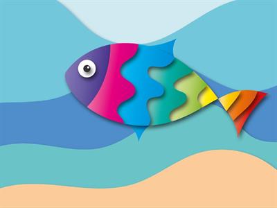 STAMPA DIG. A WORLD OF  WONDER MATT FISH MULTICOLOR AL MQ