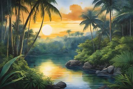 STAMPA DIG. A WORLD OF  WONDER MATT TROPICAL MIS. AL MQ