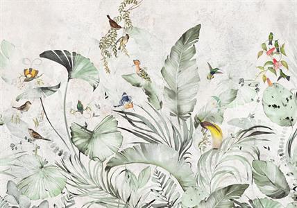 STAMPA DIG. A WORLD OF  WONDER MATT BIRDS  TROPICAL MIS. AL MQ