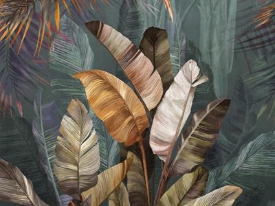 STAMPA DIG. A WORLD OF  WONDER MATT FOLIAGE VINTAGE MIS.AL MQ